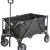 10T Foldy Trolley XXL Bollerwagen bis 50 kg Strandwagen mit Bremse faltbarer Handwagen Kinderwagen inkl. Einlegeboden Zugstange mit Rund-Griff und Transport-Tasche - 1