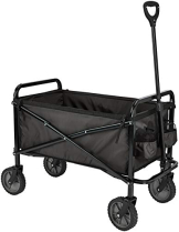 Amazon Basics Zusammenklappbarer Bollerwagen für den Garten
