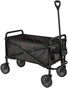 Amazon Basics Zusammenklappbarer Bollerwagen für den Garten