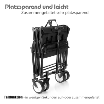 BigDean Bollerwagen zusammengefaltet