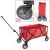 bremermann® Bollerwagen, Handwagen, Einkaufswagen, faltbar, rot - 1