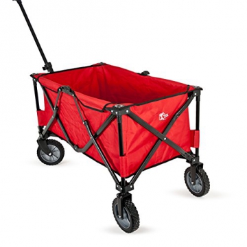 bremermann® Bollerwagen, Handwagen, Einkaufswagen, faltbar, rot - 2