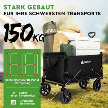Maximale Zuladung von 150 kg