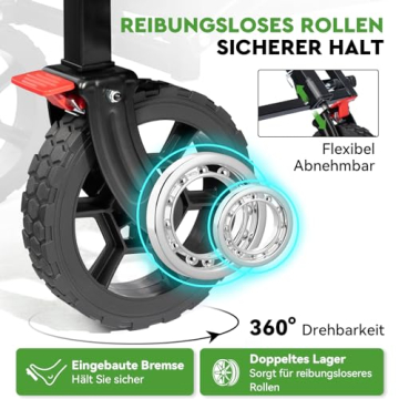 Die Räder des HIKENTURE Bollerwagen