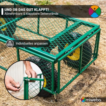 Miweba MB-700 Bollerwagen mit Gitter