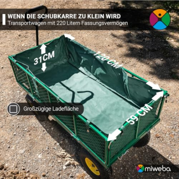 Miweba MB-700 Bollerwagen Oberansicht