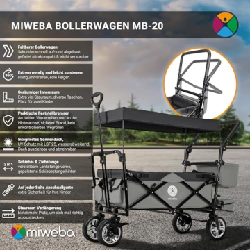 Miweba MB-20 Faltbarer Bollerwagen Fakten