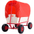 Deuba® Bollerwagen aus Holz mit Schutzdach