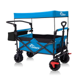 SAMAX Faltbarer Bollerwagen Offroad mit Dach