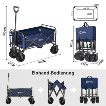 Abmessungen des Sekey Bollerwagens